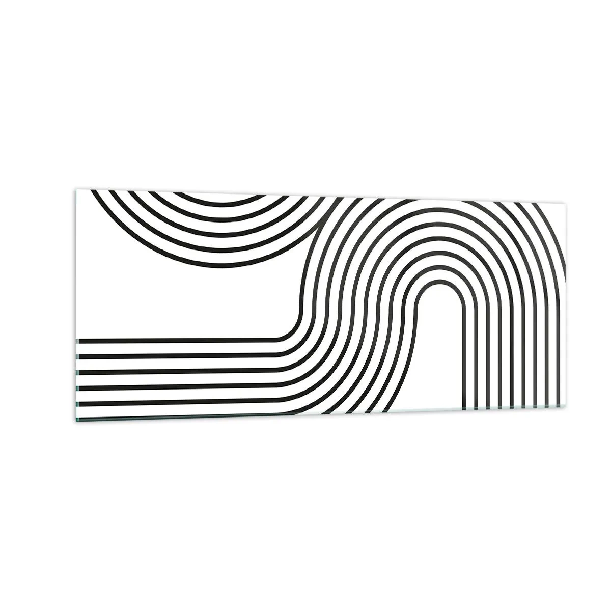 Impression sur verre - Image sur verre - En plein virage - 100x40 cm