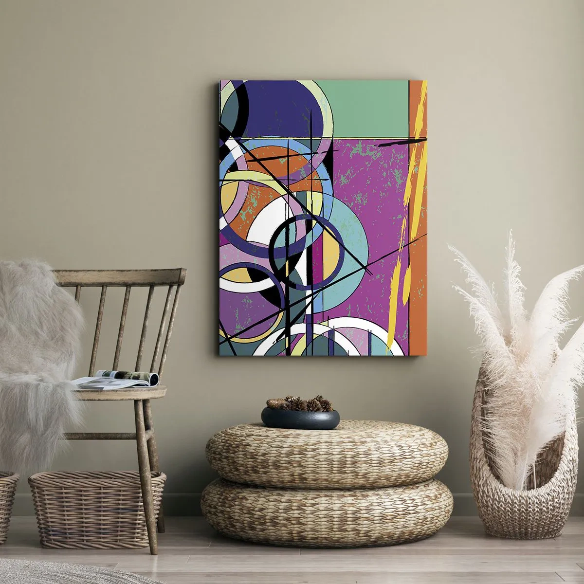 Impression sur toile - Image sur toile - Roues sur roues - 45x80 cm