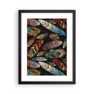 Affiche dans un cadre noir - Poster - Le carnaval des oiseaux - 30x40 cm