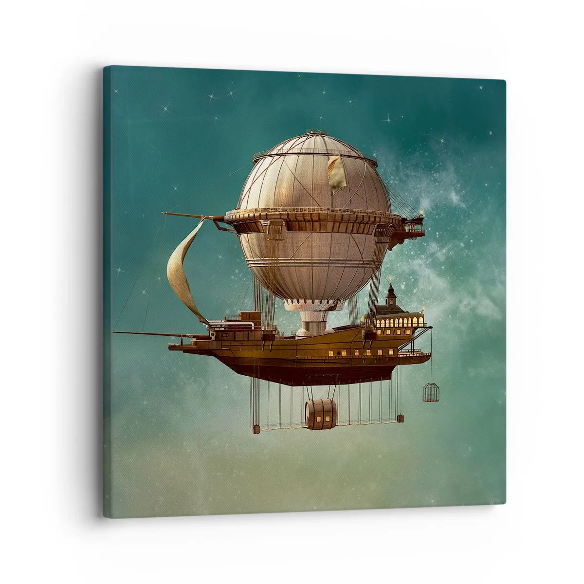 Impression sur toile - Image sur toile - Jules Verne vous salue - 30x30 cm