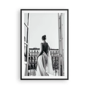 Affiche dans un cadre noir - Poster - Eveil des pensées - 61x91 cm