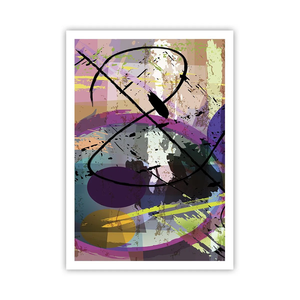 Affiche - Poster - Vous pouvez aller tout droit ou autour - 70x100 cm