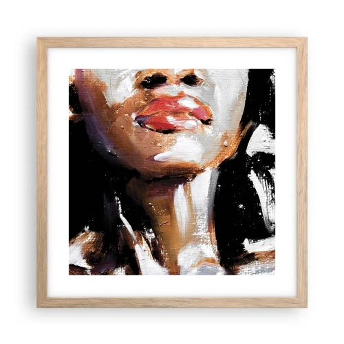 Affiche dans un chêne clair - Poster - Fierté sans préjugés - 40x40 cm