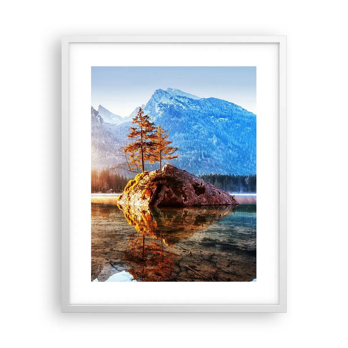 Affiche dans un cadre blanc - Poster - La nature sous un nouveau jour - 40x50 cm