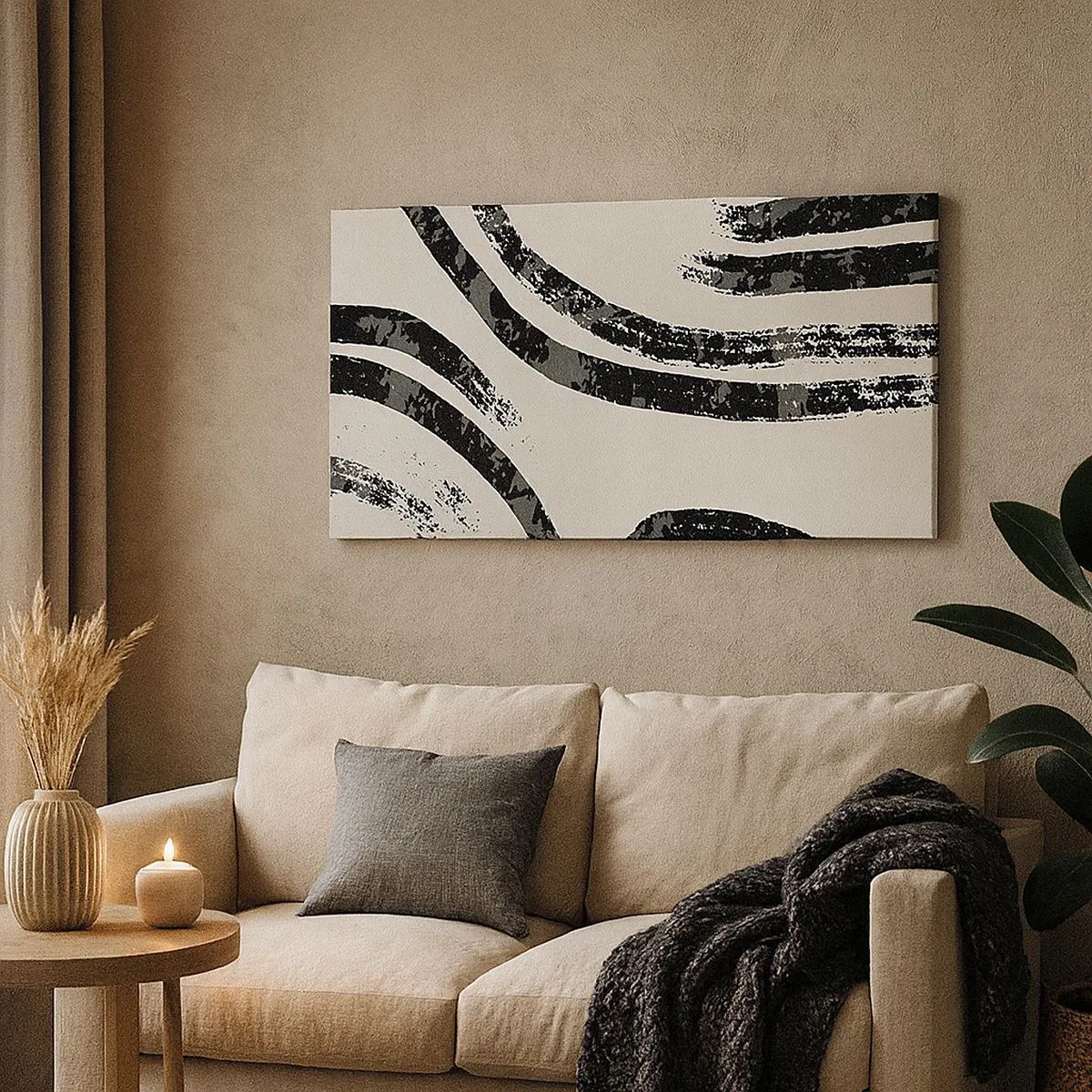 Impression sur toile - Image sur toile - À moitié arrêté - 100x40 cm