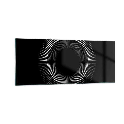 Impression sur verre - Image sur verre - Soleil noir - 100x40 cm