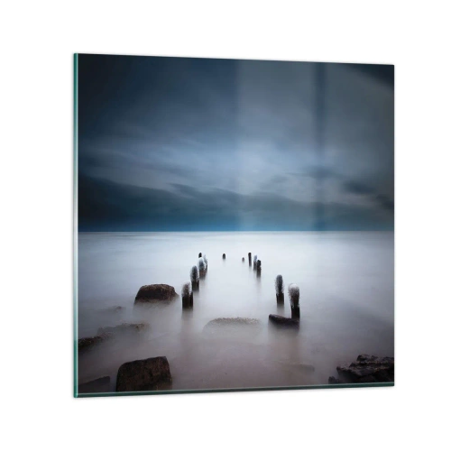 Impression sur verre - Image sur verre - Lac pensif - 50x50 cm
