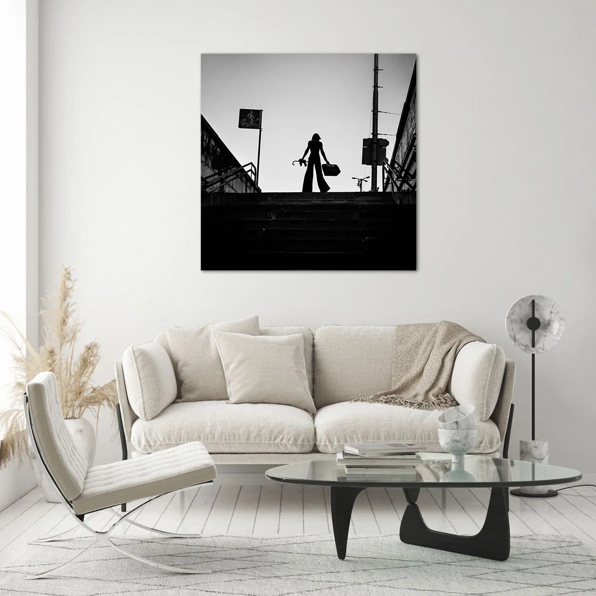 Impression sur verre - Image sur verre - Pèlerinage urbain - 50x50 cm