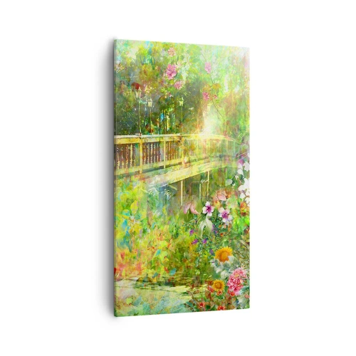 Impression sur toile - Image sur toile - Le soupire d'un pont de printemps - 55x100 cm