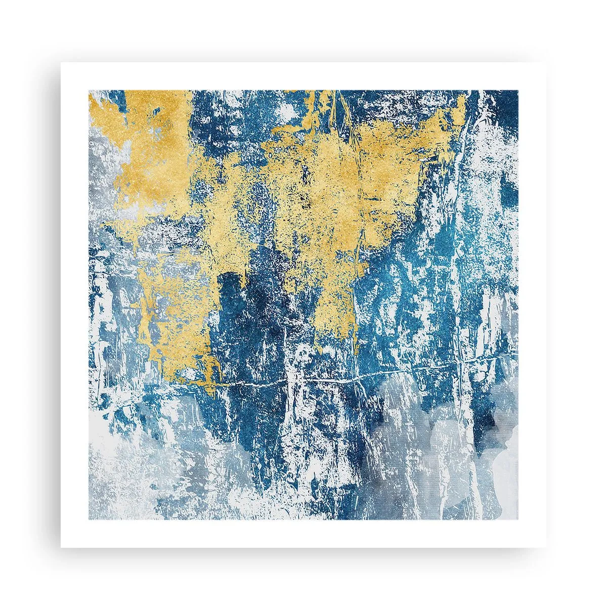 Affiche - Poster - Abstraction du temps - 60x60 cm