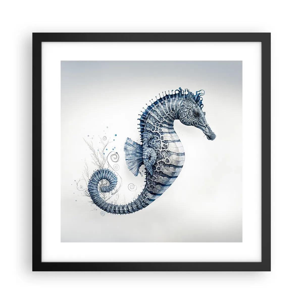 Affiche dans un cadre noir - Poster - Une subtile plaisanterie de la nature - 40x40 cm