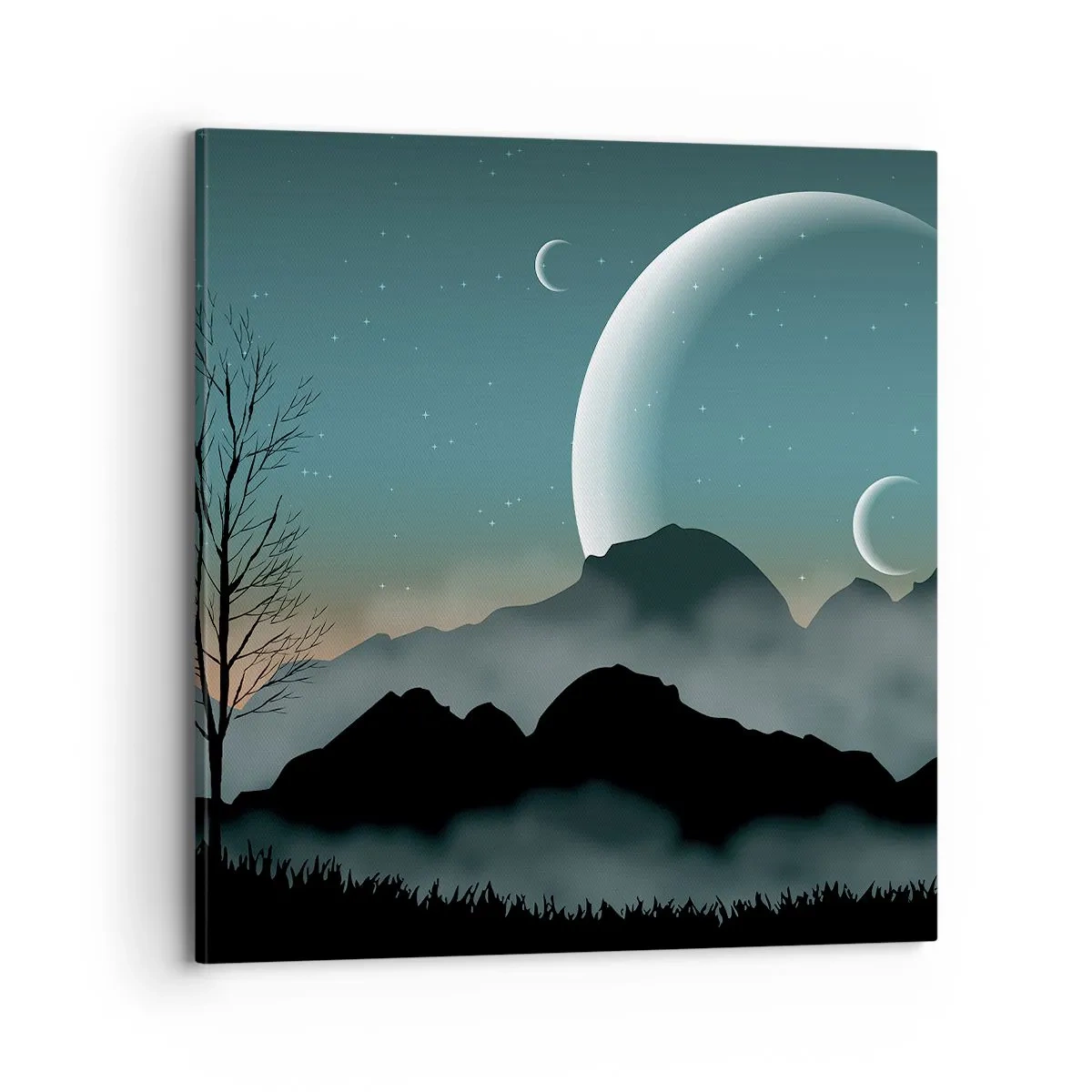 Impression sur toile - Image sur toile - Carnaval de la nuit étoilée - 70x70 cm