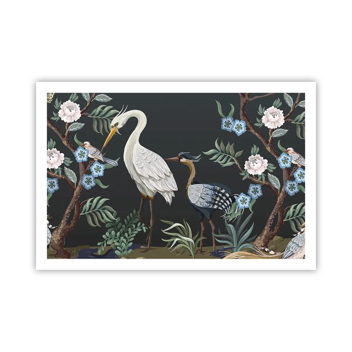 Affiche - Poster - Parade d'oiseaux - 91x61 cm