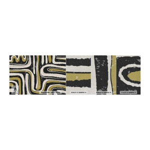 Échantillon de Papier Peint Premium Canvas - Composition : routes et ruelles - Vieilli, Abstraction, Morceau - 100x30 cm