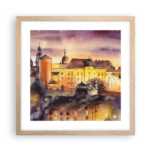 Affiche dans un chêne clair - Poster - Histoire et conte de fées - 40x40 cm