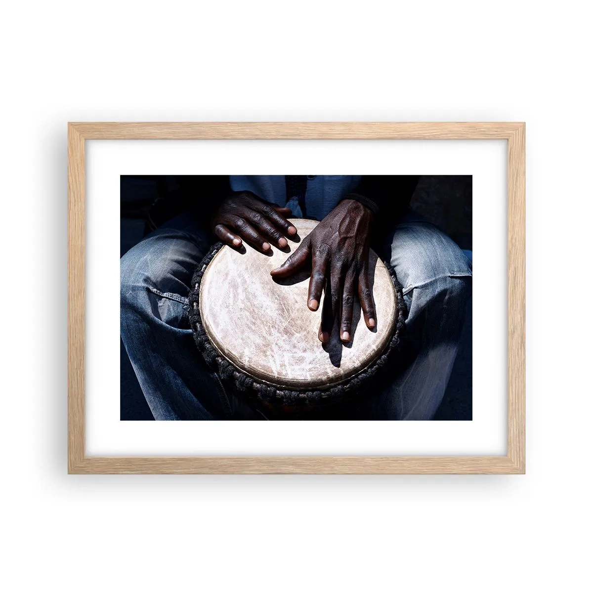 Affiche dans un chêne clair - Poster - Vis à son rythme - 40x30 cm