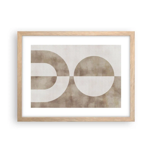 Affiche dans un chêne clair - Poster - Similitudes et différences - 40x30 cm