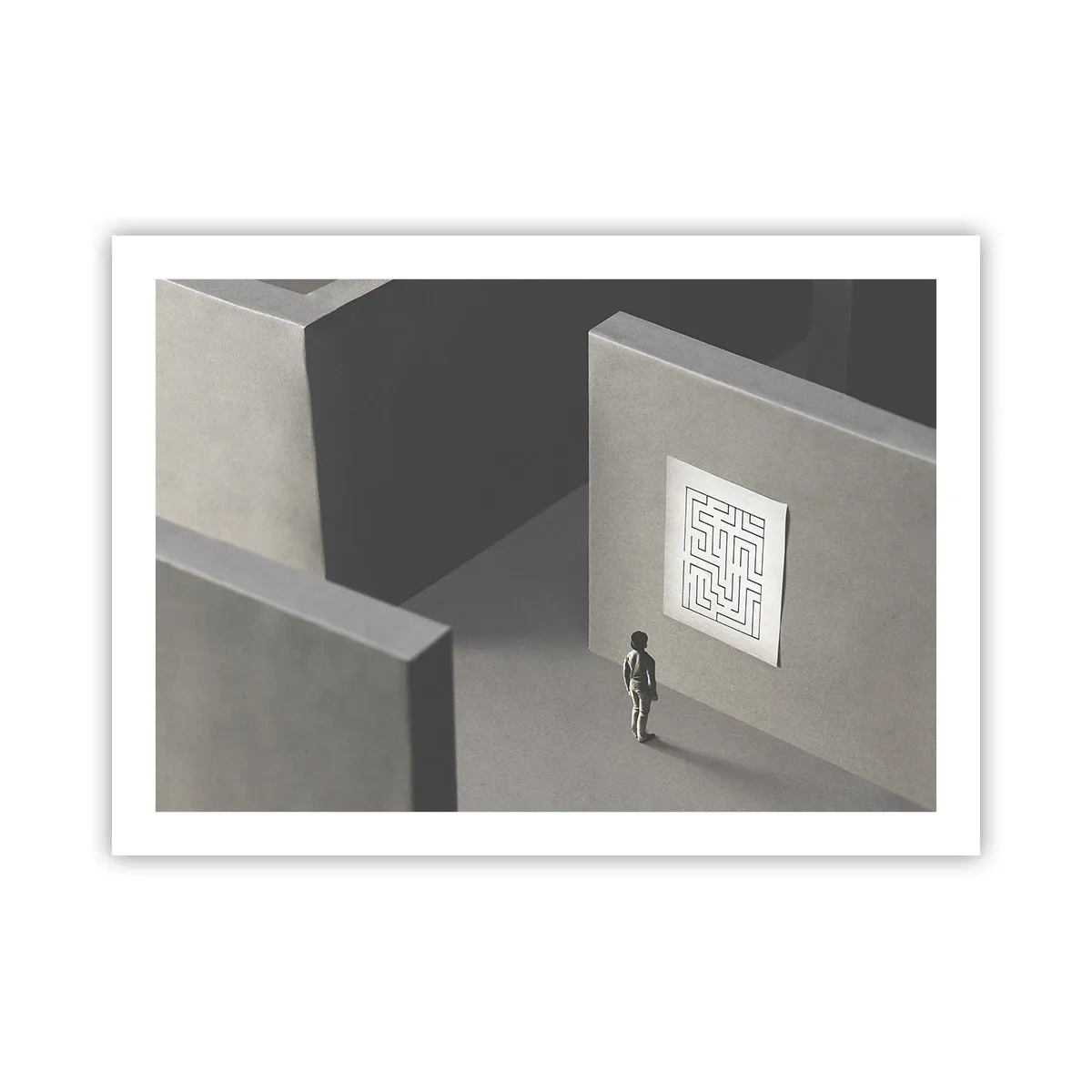 Affiche - Poster - Mais où suis-je? - 70x50 cm