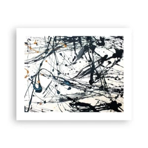 Affiche - Poster - Abstraction expressionniste - 50x40 cm