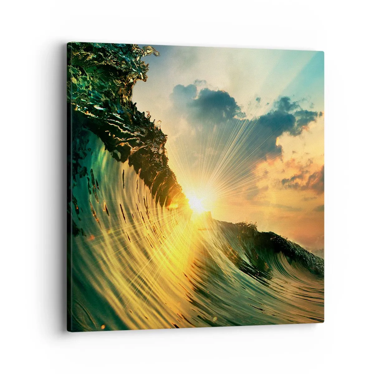 Impression sur toile - Image sur toile - Surfeur, où es-tu ? - 40x40 cm