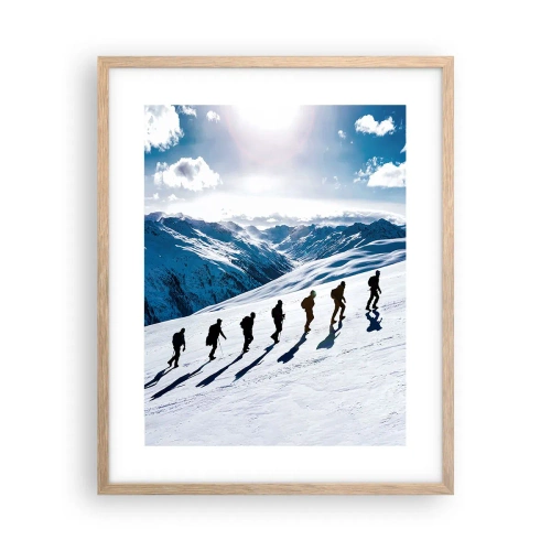 Affiche dans un chêne clair - Poster - L'équipe des conquérants - 40x50 cm