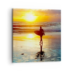 Impression sur toile - Image sur toile - Le retour du guerrier - 70x70 cm