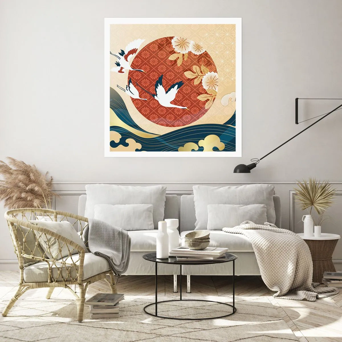 Affiche - Poster - Conte japonnais - 60x60 cm