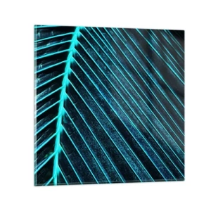 Impression sur verre - Image sur verre - Texture verte - 50x50 cm