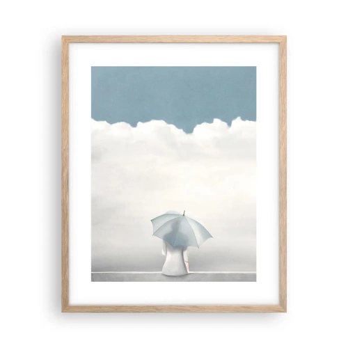 Affiche dans un chêne clair - Poster - Aux confins de la réalité et des rêves - 40x50 cm