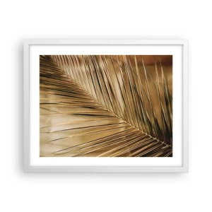 Affiche dans un cadre blanc - Poster - Colonnade naturelle - 50x40 cm