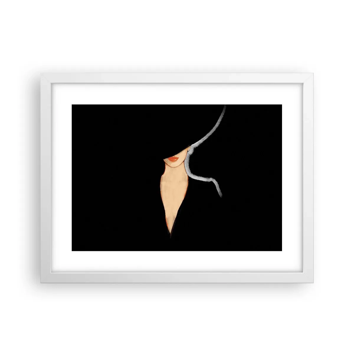 Affiche dans un cadre blanc - Poster - Élégance et style - 40x30 cm