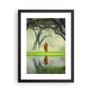 Affiche dans un cadre noir - Poster - En route vers l'illumination - 30x40 cm