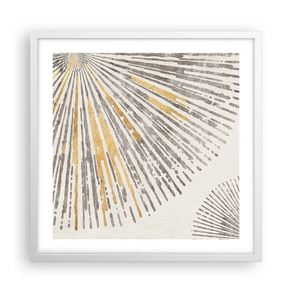 Affiche dans un cadre blanc - Poster - La beauté du rayon - 50x50 cm