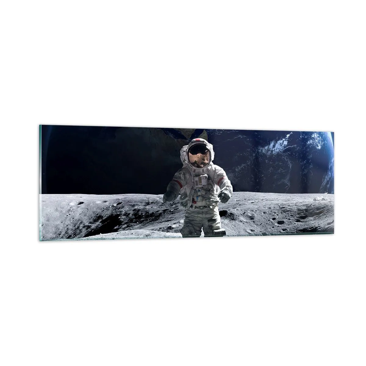 Impression sur verre - Image sur verre - Salutations de la lune - 90x30 cm