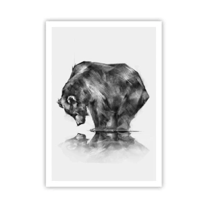 Affiche - Poster - Ravi de rencontrer quelqu'un de proche - 70x100 cm