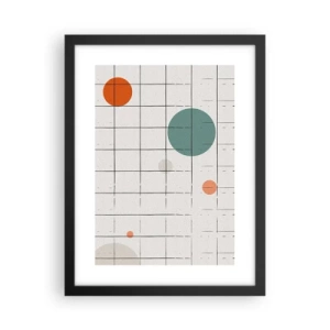 Affiche dans un cadre noir - Poster - Piégé. Nous ou eux ? - 30x40 cm