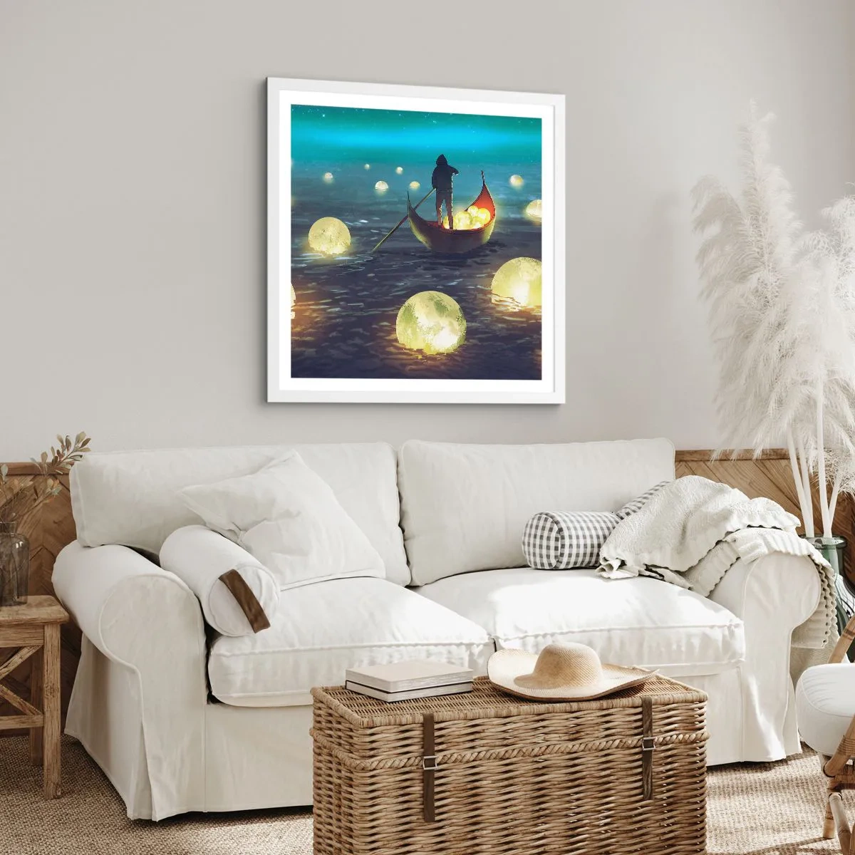 Affiche dans un cadre blanc - Poster - Des choses dont les philosophes n'ont jamais rêvé - 50x50 cm