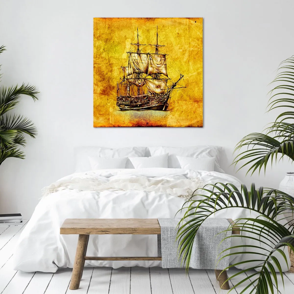 Impression sur toile - Image sur toile - En direction de l'ile de la tortue ! - 40x40 cm