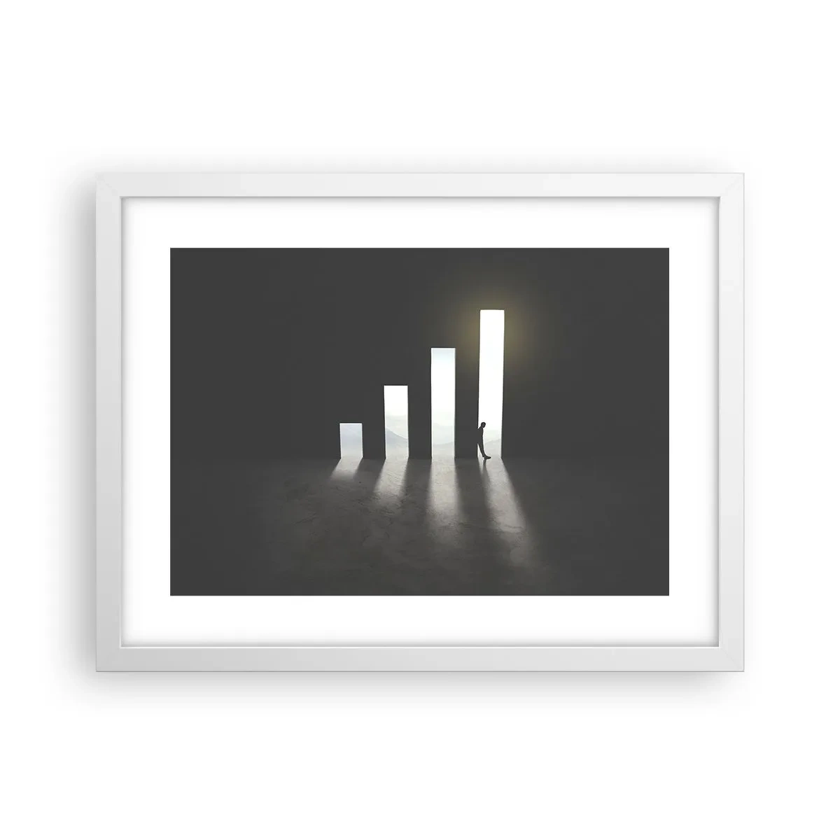 Affiche dans un cadre blanc - Poster - Succès – impression - 40x30 cm