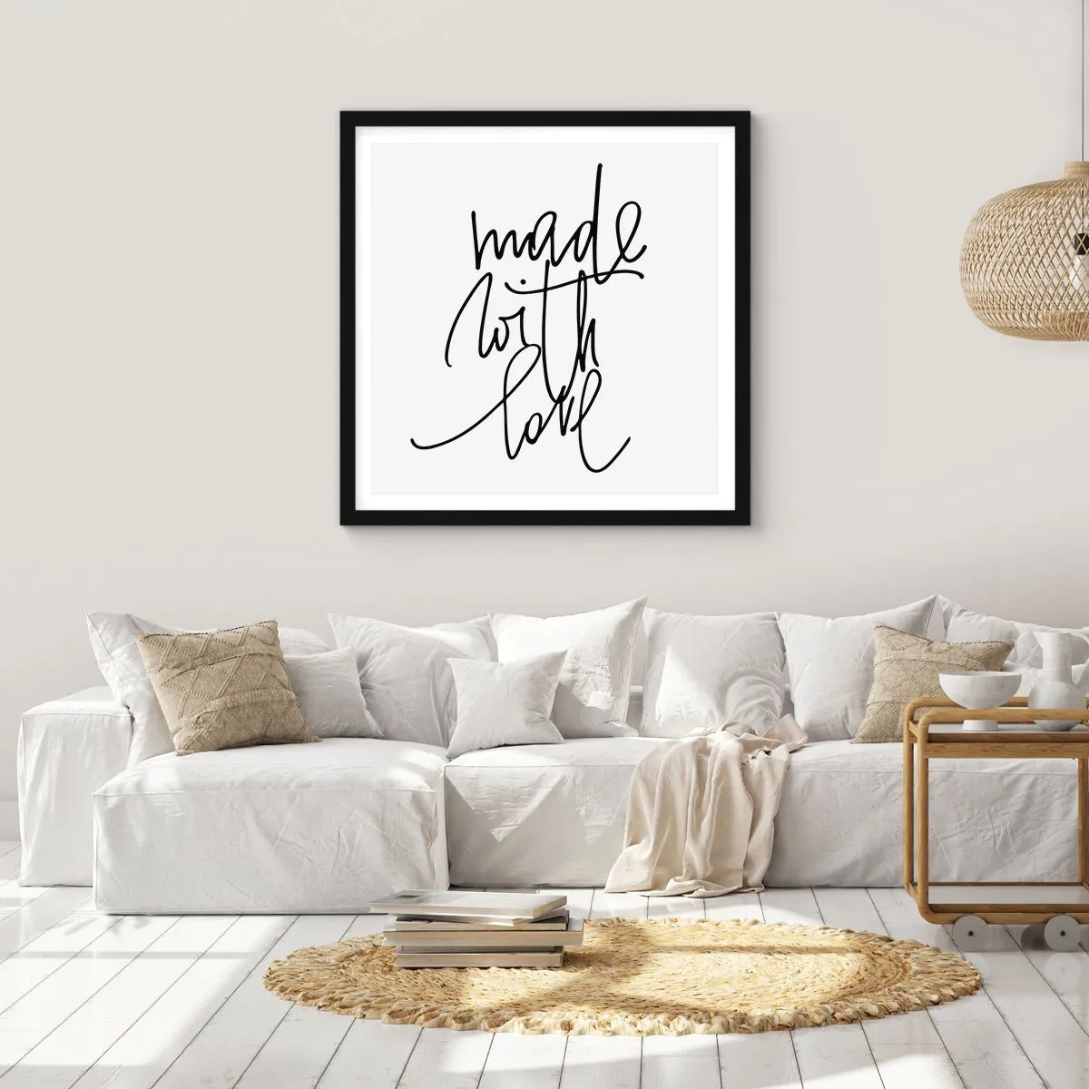 Affiche dans un cadre noir - Poster - La meilleure marque - 60x60 cm