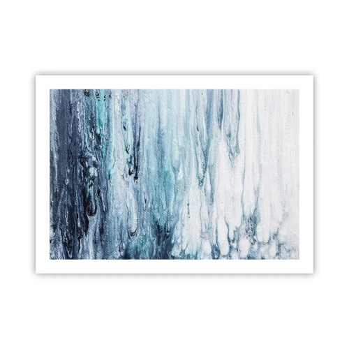Affiche - Poster - Une glace bleue - 70x50 cm