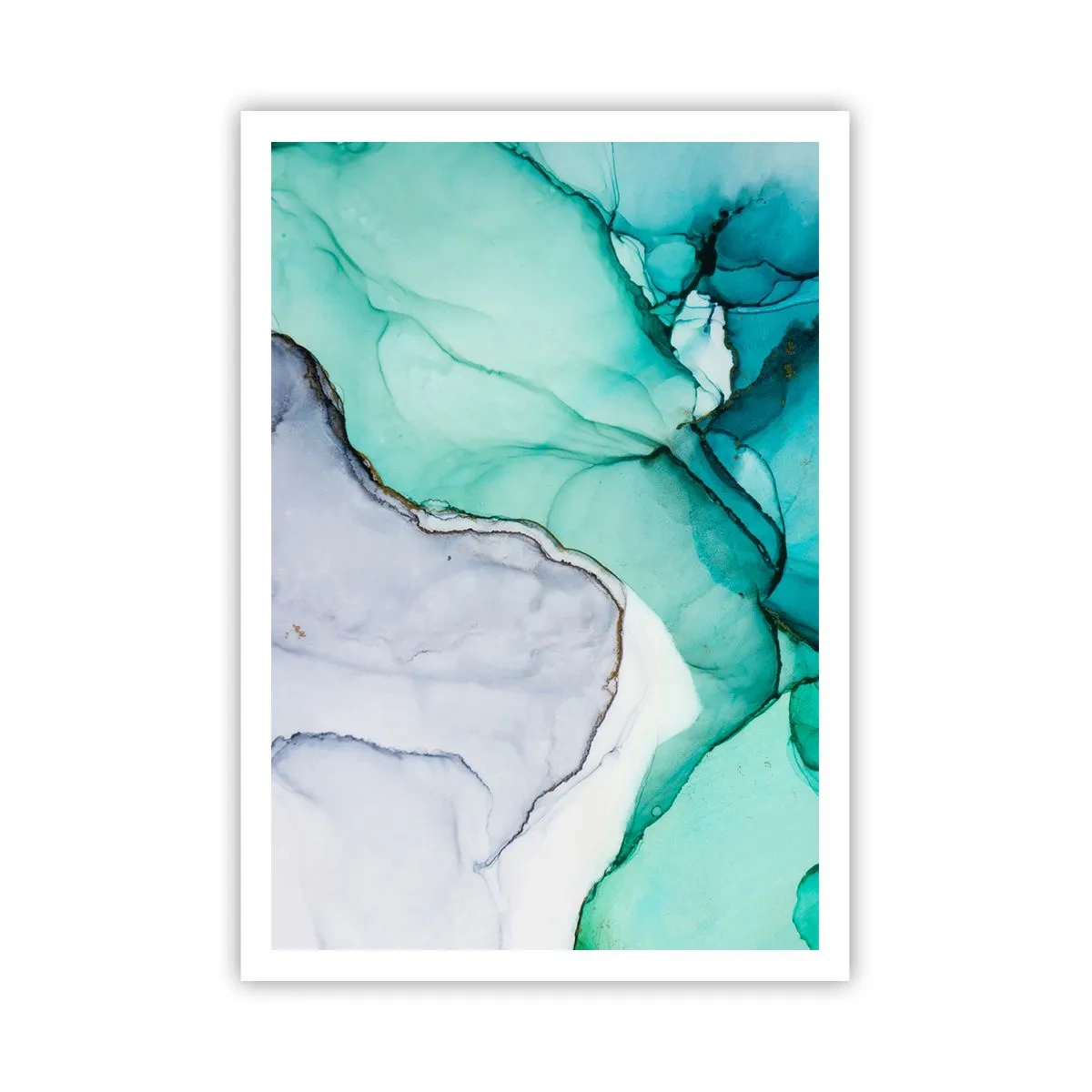 Affiche - Poster - Étude de turquoise - 70x100 cm