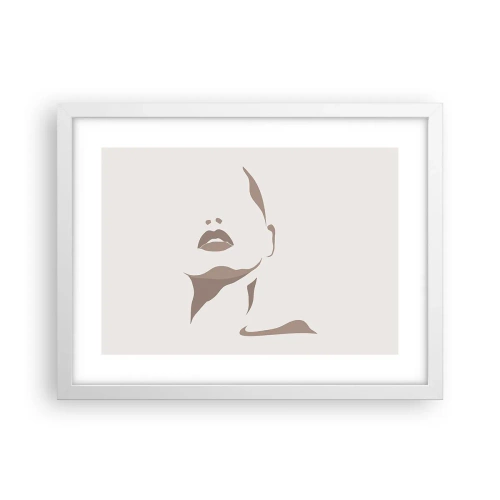 Affiche dans un cadre blanc - Poster - Fait de lumière et d'ombre - 40x30 cm