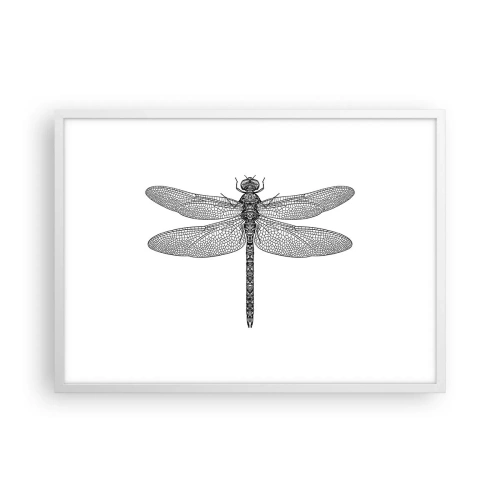 Affiche dans un cadre blanc - Poster - Précision de la nature - 70x50 cm