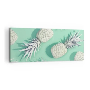 Impression sur toile - Image sur toile - Ils se combinent très bien avec la menthe - 100x40 cm