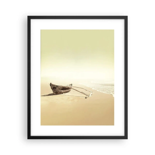 Affiche dans un cadre noir - Poster - Mémoire des mers du sud - 40x50 cm