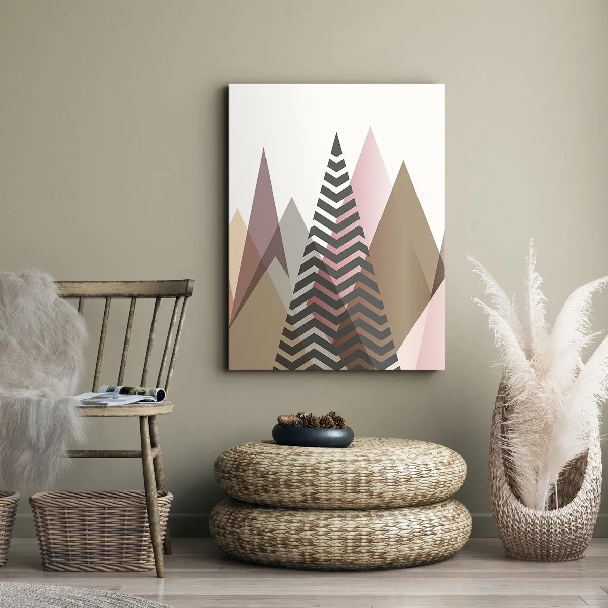 Impression sur toile - Image sur toile - Vue pyramidale - 65x120 cm