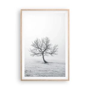 Affiche dans un chêne clair - Poster - Contre le néant - 61x91 cm
