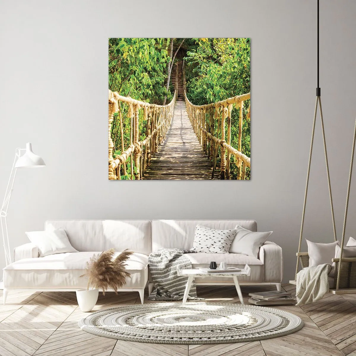 Impression sur toile - Image sur toile - Suspendu dans la nature - 60x60 cm