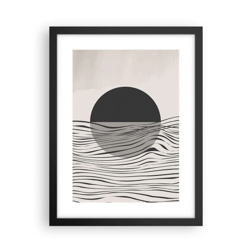 Affiche dans un cadre noir - Poster - Demi composition - 30x40 cm